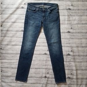 7 For All Mankind | Skinny jeans w/ rhinestones